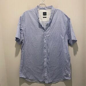 A/X Armani Exchange Light Blue Short-Sleeve Button Down Shirt Men Size XL EUC